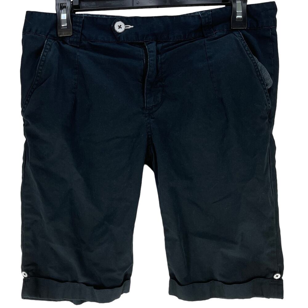 Loomstate Shorts Women 28 Navy Blue 100% Organic Cotton Sustainable Mid Rise